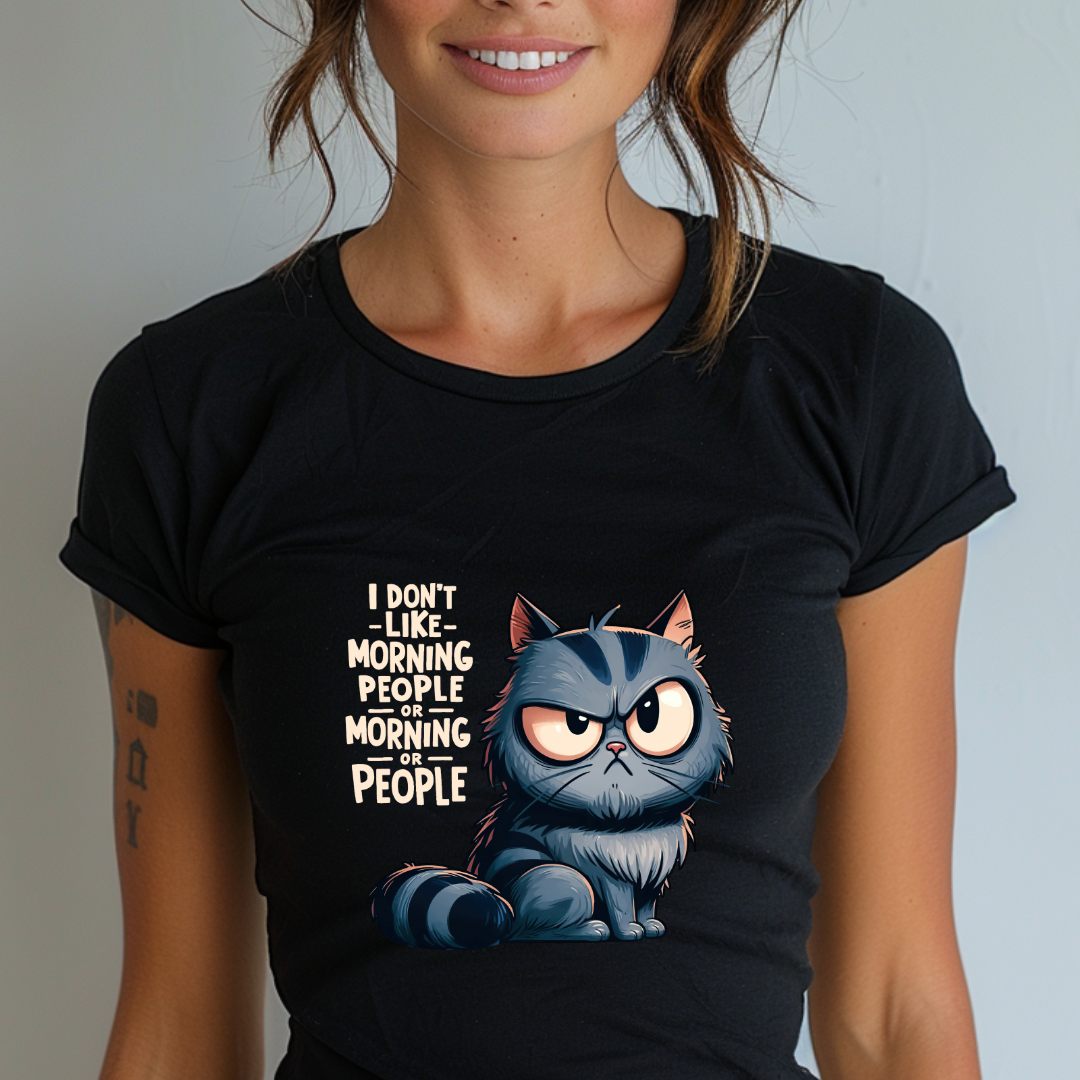 I Don't Like Morning People Unisex Soft-Style T-Shirt – Ultra Comfort & Timeless Style