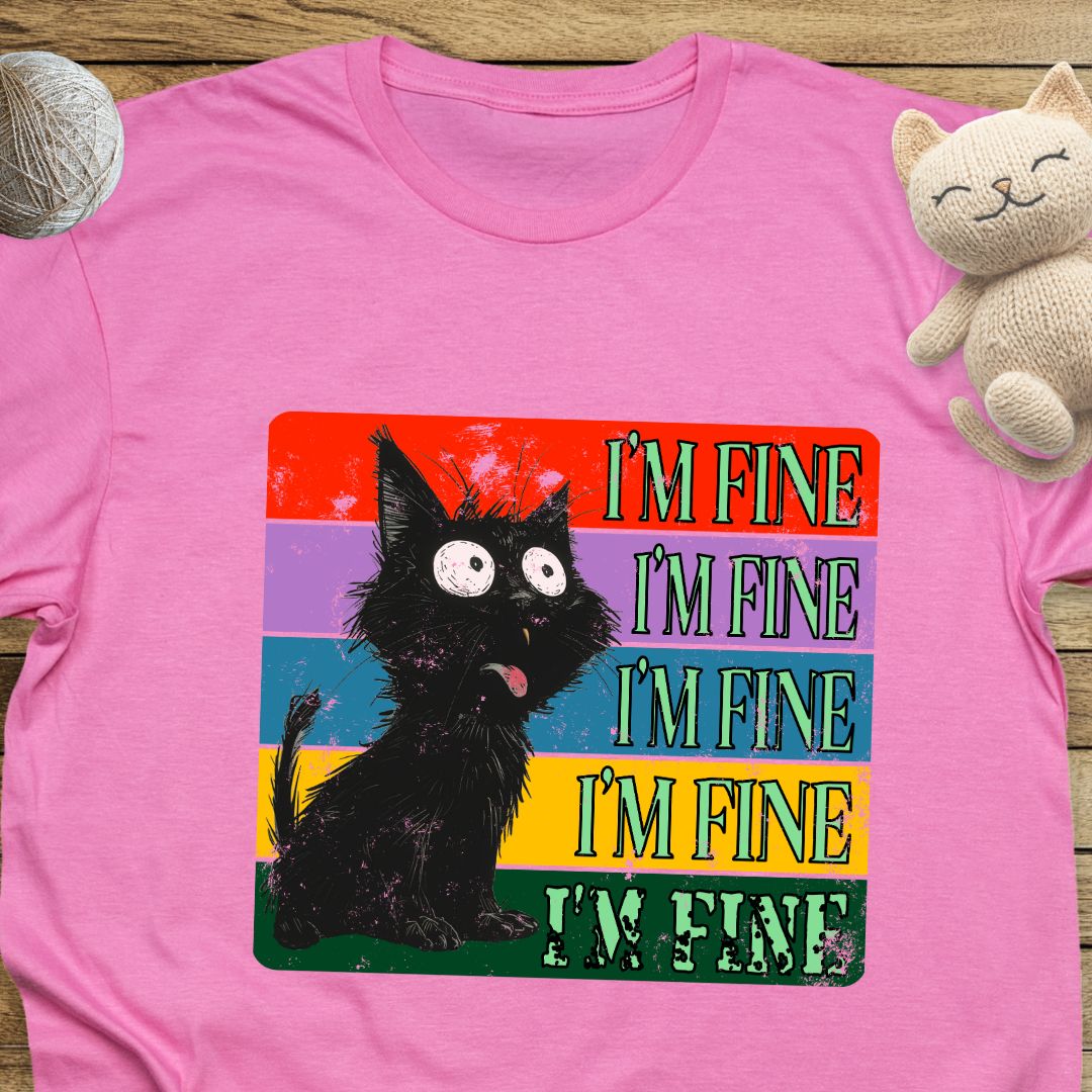 I'm Fine! Unisex Soft-Style Cotton T-Shirt – Lightweight, Comfortable, and Sustainable