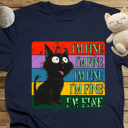 I'm Fine! Unisex Soft-Style Cotton T-Shirt – Lightweight, Comfortable, and Sustainable