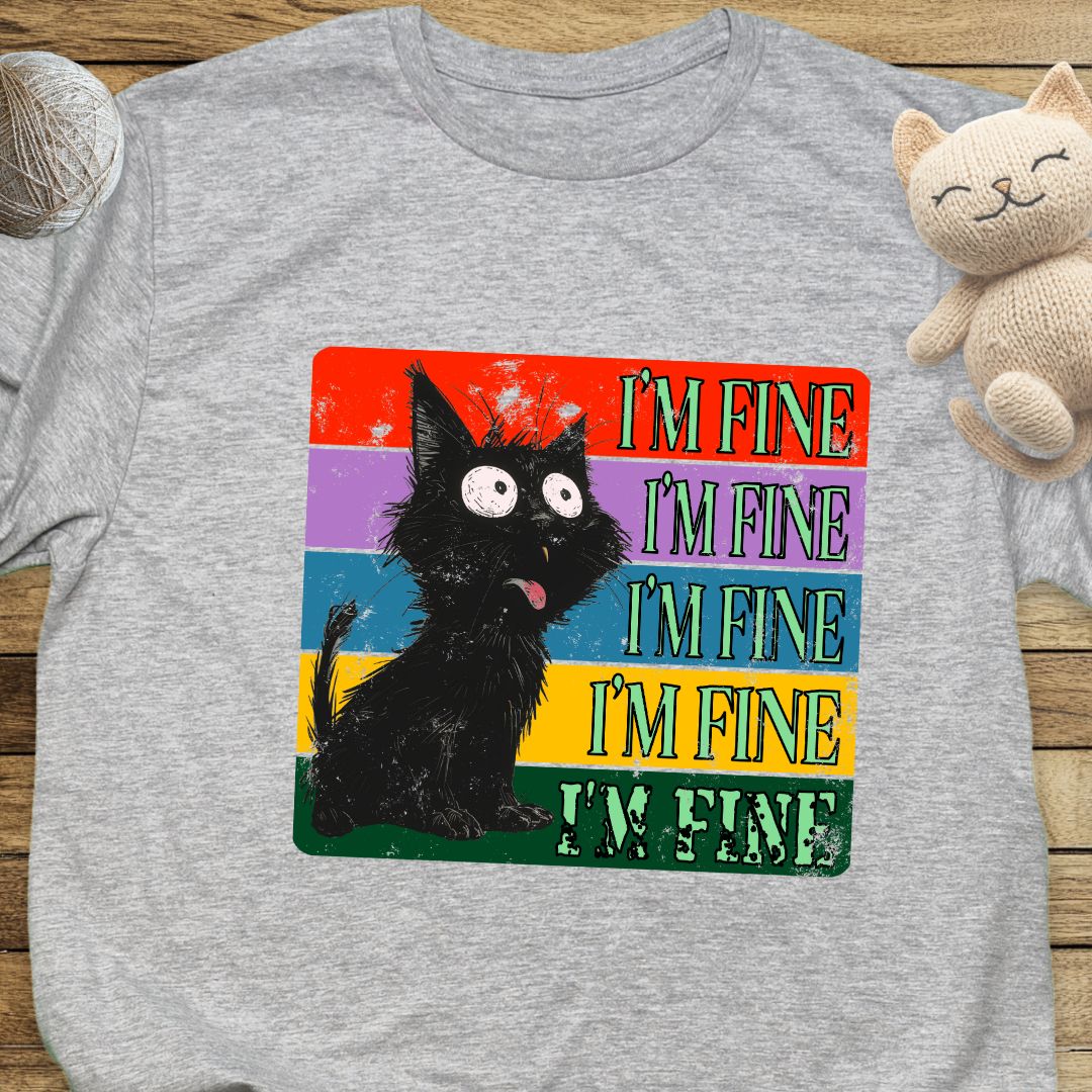 I'm Fine! Unisex Soft-Style Cotton T-Shirt – Lightweight, Comfortable, and Sustainable