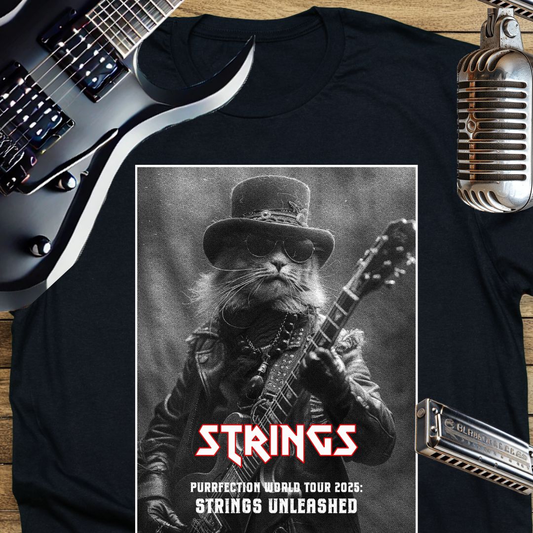 Strings Rock World Tour Unisex Soft-Style Cotton T-Shirt – Lightweight, Comfortable, and Sustainable