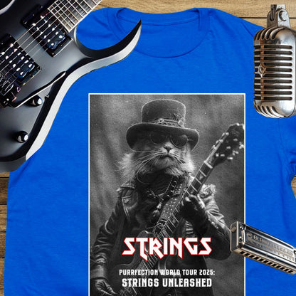 Strings Rock World Tour Unisex Soft-Style Cotton T-Shirt – Lightweight, Comfortable, and Sustainable