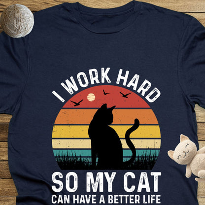 I Work Hard Unisex Soft-Style Cotton T-Shirt – Lightweight, Comfortable, and Sustainable