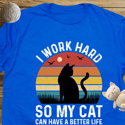 I Work Hard Unisex Soft-Style Cotton T-Shirt – Lightweight, Comfortable, and Sustainable