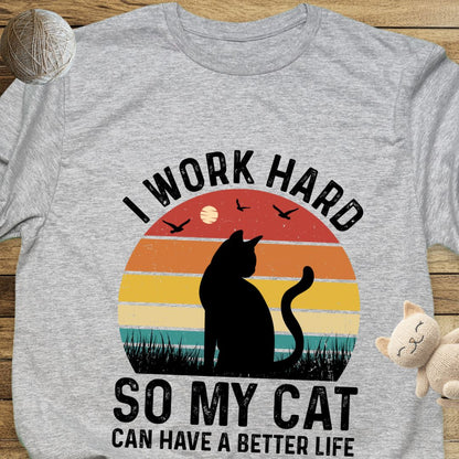 I Work Hard Unisex Soft-Style Cotton T-Shirt – Lightweight, Comfortable, and Sustainable