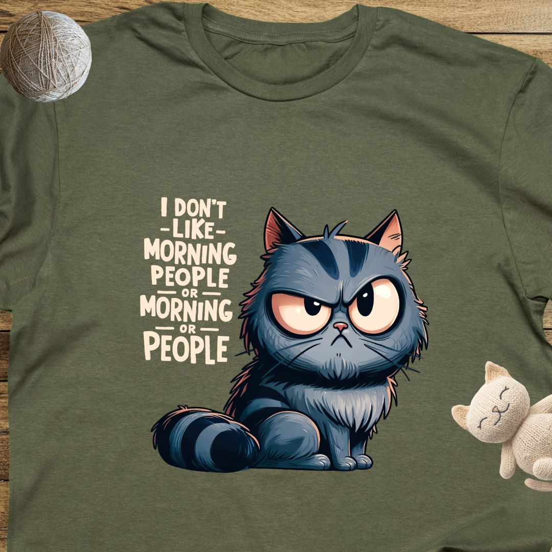 I Don't Like Morning People Unisex Soft-Style T-Shirt – Ultra Comfort & Timeless Style