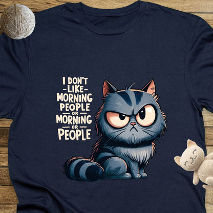 I Don't Like Morning People Unisex Soft-Style T-Shirt – Ultra Comfort & Timeless Style