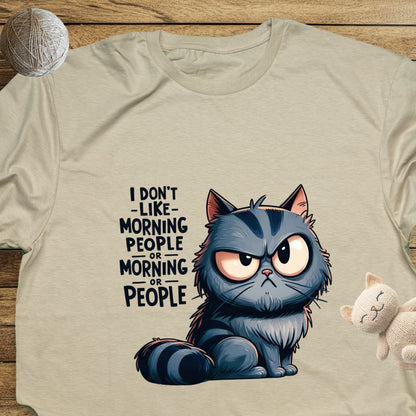 I Don't Like Morning People Unisex Soft-Style T-Shirt – Ultra Comfort & Timeless Style