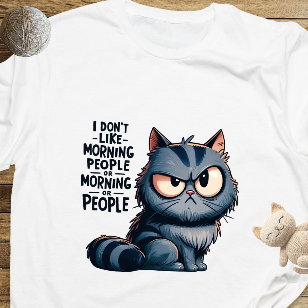 I Don't Like Morning People Unisex Soft-Style T-Shirt – Ultra Comfort & Timeless Style