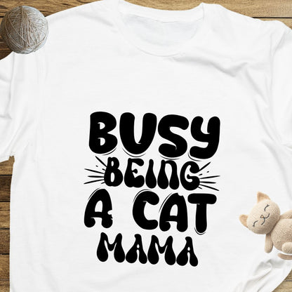 Busy Being a Cat Mama Unisex Soft-Style T-Shirt – Ultra Comfort & Timeless Style