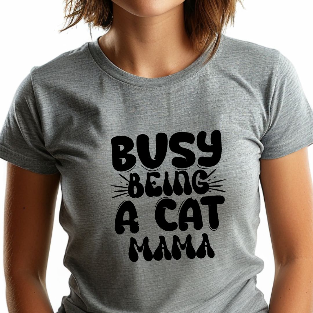 Busy Being a Cat Mama Unisex Soft-Style T-Shirt – Ultra Comfort & Timeless Style