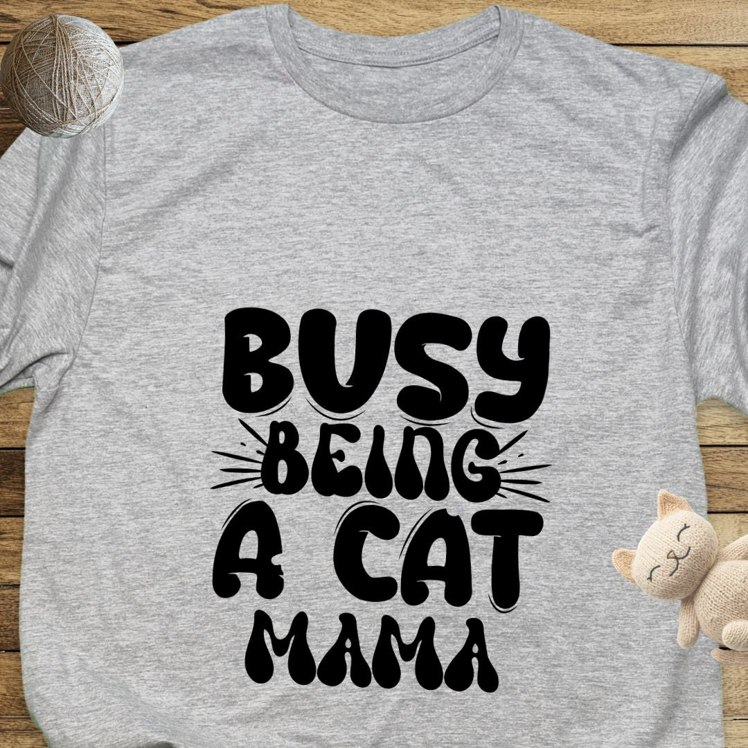 Busy Being a Cat Mama Unisex Soft-Style T-Shirt – Ultra Comfort & Timeless Style