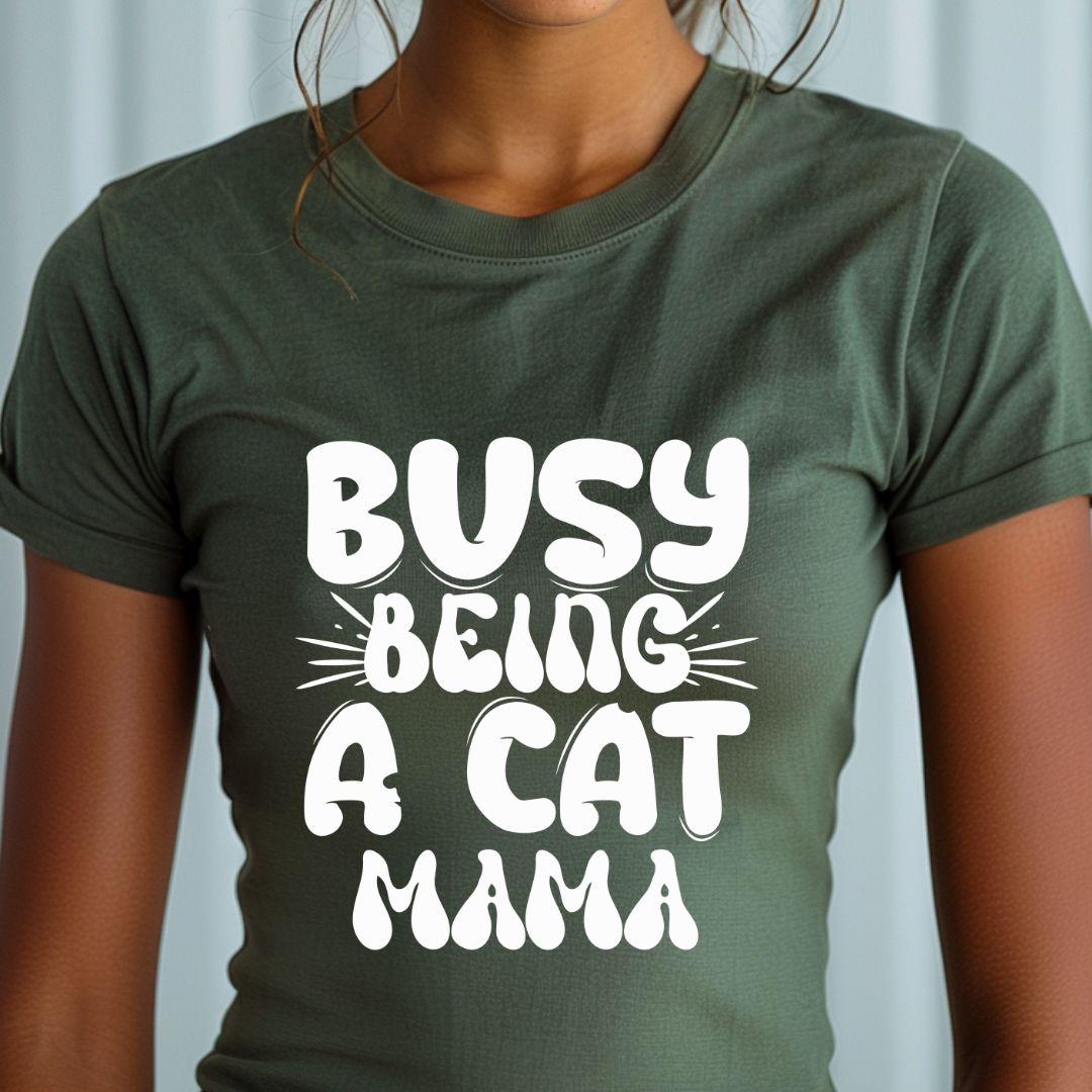 Busy Being a Cat Mama Unisex Soft-Style T-Shirt – Ultra Comfort & Timeless Style