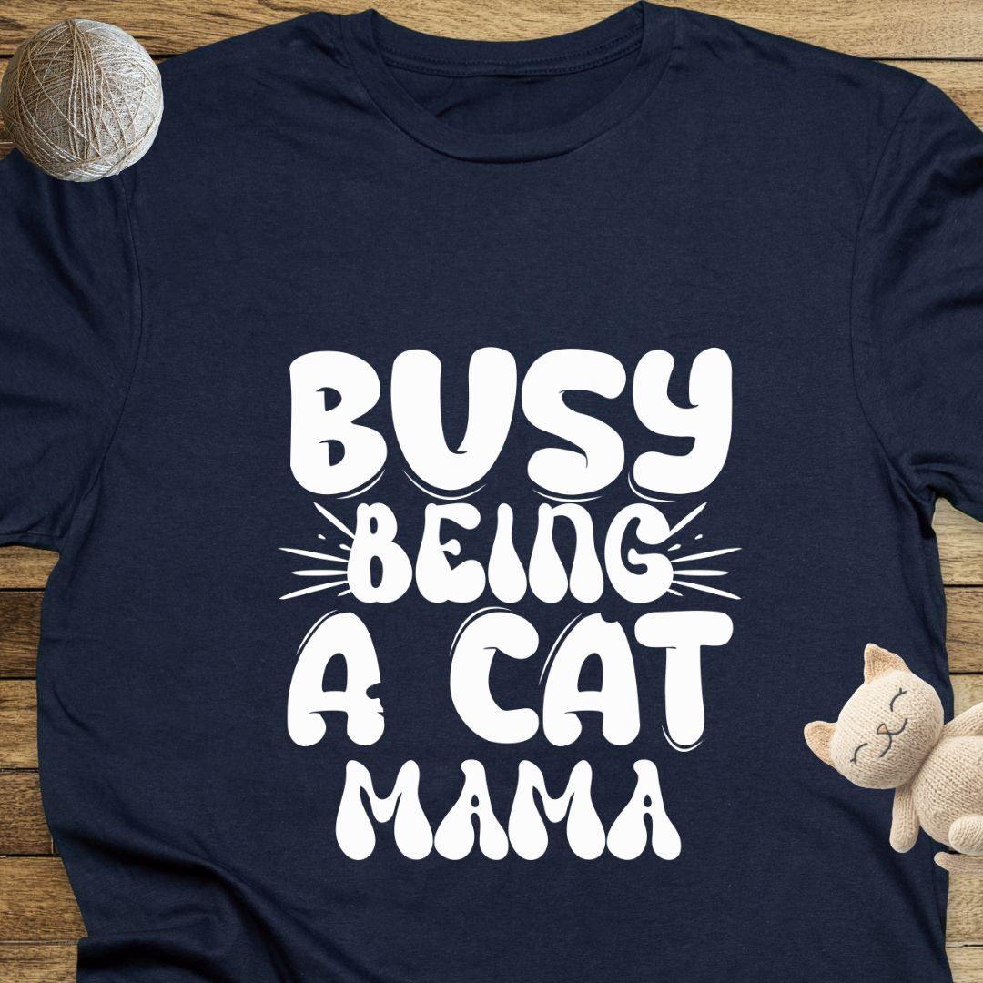 Busy Being a Cat Mama Unisex Soft-Style T-Shirt – Ultra Comfort & Timeless Style