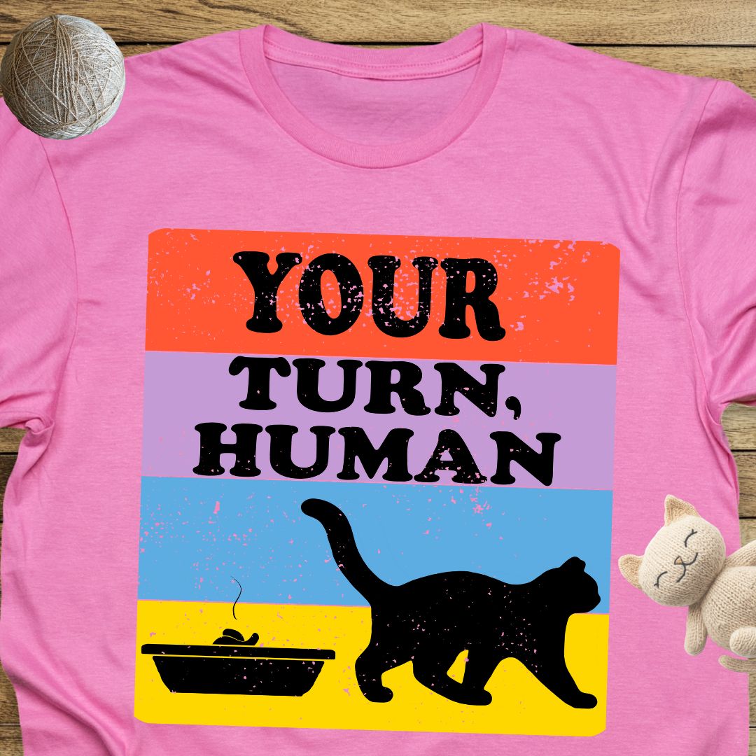 Your Turn Human Unisex Soft-Style Cotton T-Shirt – Lightweight, Comfortable, and Sustainable