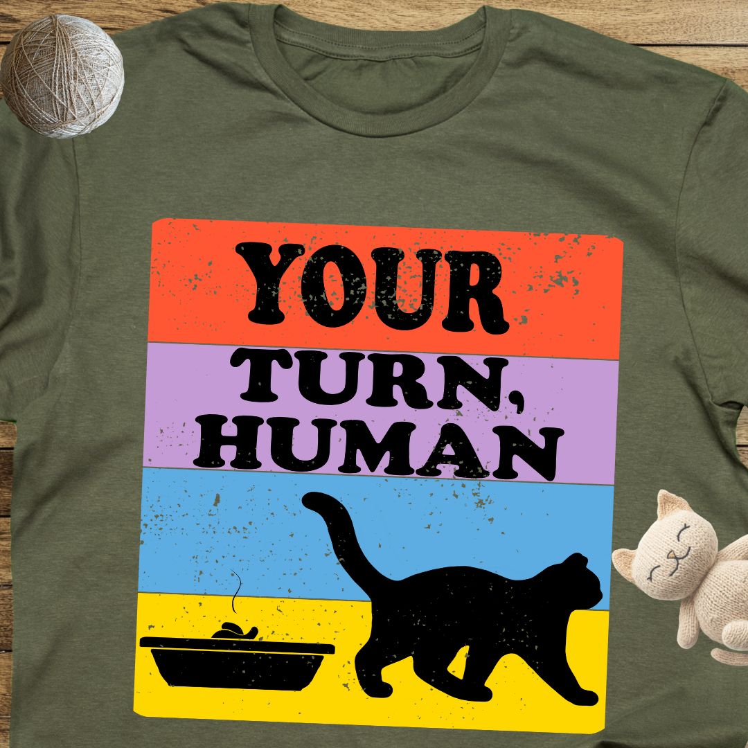 Your Turn Human Unisex Soft-Style Cotton T-Shirt – Lightweight, Comfortable, and Sustainable