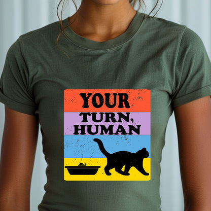 Your Turn Human Unisex Soft-Style Cotton T-Shirt – Lightweight, Comfortable, and Sustainable