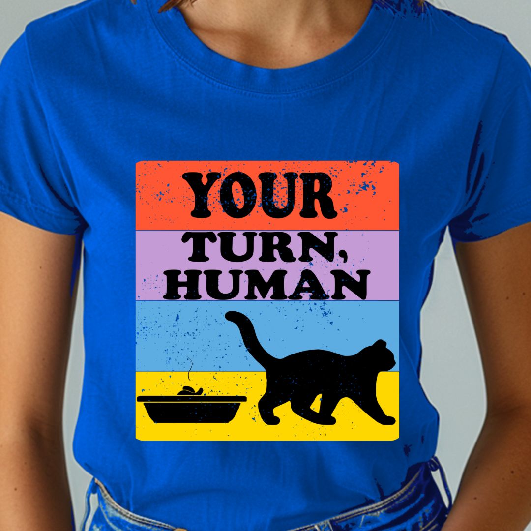 Your Turn Human Unisex Soft-Style Cotton T-Shirt – Lightweight, Comfortable, and Sustainable