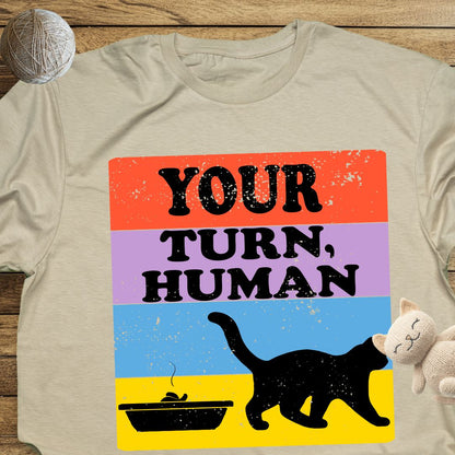 Your Turn Human Unisex Soft-Style Cotton T-Shirt – Lightweight, Comfortable, and Sustainable