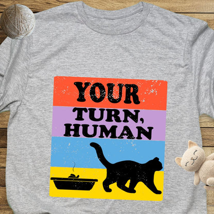 Your Turn Human Unisex Soft-Style Cotton T-Shirt – Lightweight, Comfortable, and Sustainable