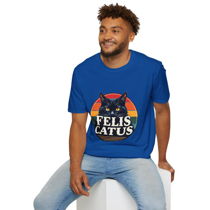 Felis Catus Unisex Soft-Style Cotton T-Shirt – Lightweight, Comfortable, and Sustainable