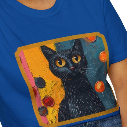 Oil Paint Like Cat #1 Unisex Soft-Style Cotton T-Shirt – Lightweight, Comfortable, and Sustainable