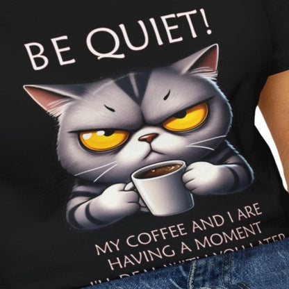 Be Quiet! Morning Routine Unisex Soft-Style Cotton T-Shirt – Lightweight, Comfortable, and Sustainable