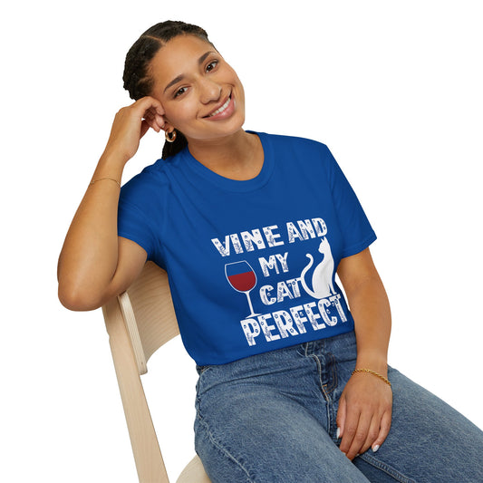 Vine And My Cat Perfect Unisex Soft-Style Cotton T-Shirt – Lightweight, Comfortable, and Sustainable