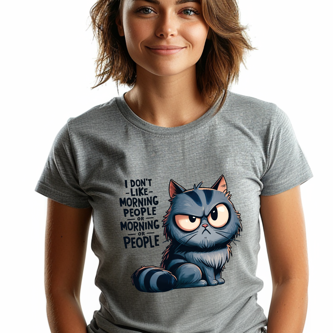 I Don't Like Morning People Unisex Soft-Style T-Shirt – Ultra Comfort & Timeless Style