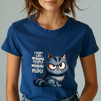 I Don't Like Morning People Unisex Soft-Style T-Shirt – Ultra Comfort & Timeless Style