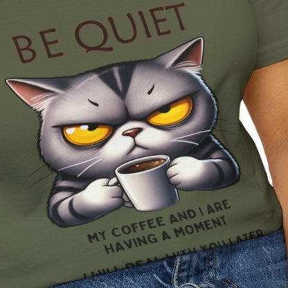 Be Quiet! Morning Routine Unisex Soft-Style Cotton T-Shirt – Lightweight, Comfortable, and Sustainable