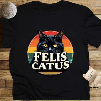 Felis Catus Unisex Soft-Style Cotton T-Shirt – Lightweight, Comfortable, and Sustainable