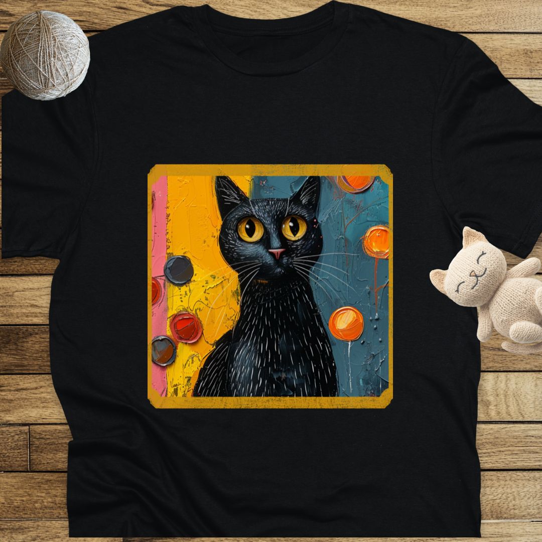 Oil Paint Like Cat #1 Unisex Soft-Style Cotton T-Shirt – Lightweight, Comfortable, and Sustainable