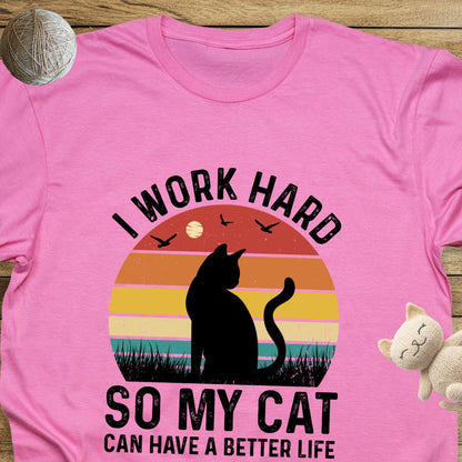 I Work Hard Unisex Soft-Style Cotton T-Shirt – Lightweight, Comfortable, and Sustainable