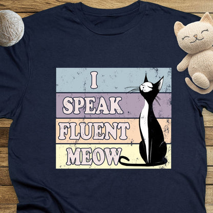 Fluent Meow Unisex Soft-Style Cotton T-Shirt – Lightweight, Comfortable, and Sustainable