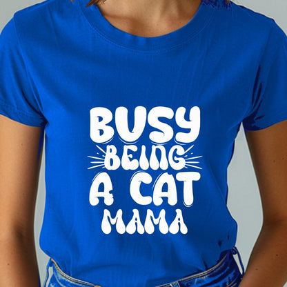 Busy Being a Cat Mama Unisex Soft-Style T-Shirt – Ultra Comfort & Timeless Style