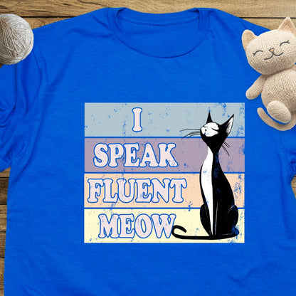 Fluent Meow Unisex Soft-Style Cotton T-Shirt – Lightweight, Comfortable, and Sustainable