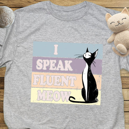 Fluent Meow Unisex Soft-Style Cotton T-Shirt – Lightweight, Comfortable, and Sustainable