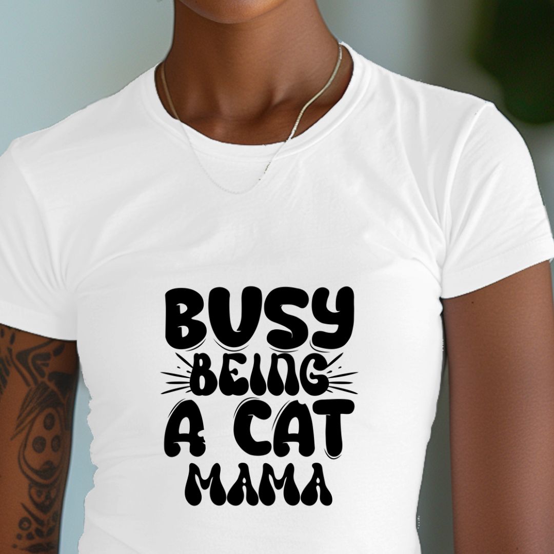 Busy Being a Cat Mama Unisex Soft-Style T-Shirt – Ultra Comfort & Timeless Style