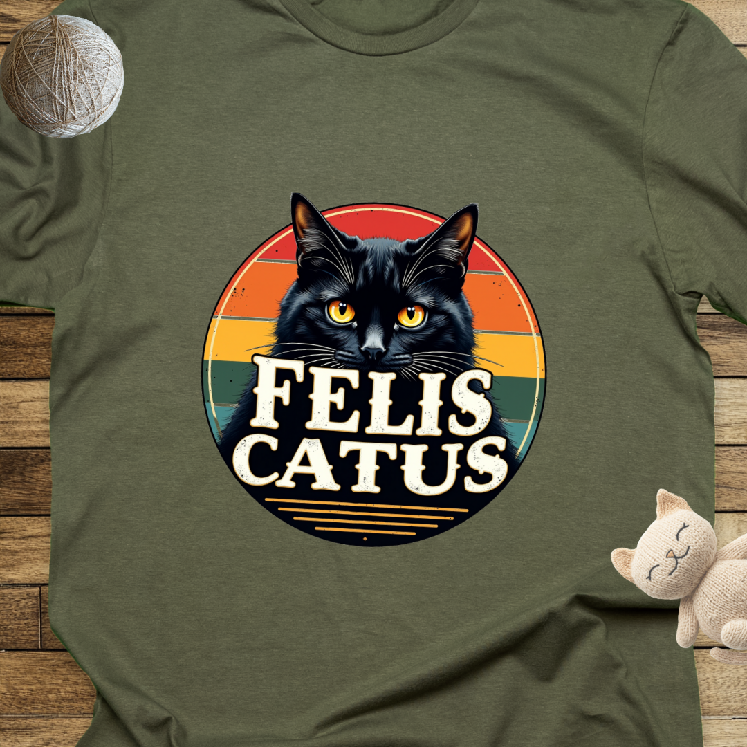 Felis Catus Unisex Soft-Style Cotton T-Shirt – Lightweight, Comfortable, and Sustainable