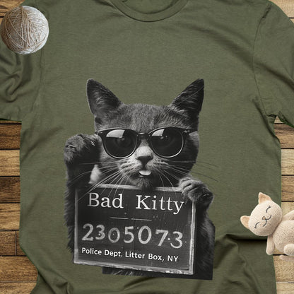 Bad Kitty Unisex Soft-Style Cotton T-Shirt – Lightweight, Comfortable, and Sustainable