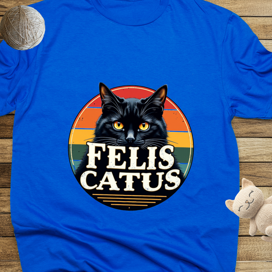 Felis Catus Unisex Soft-Style Cotton T-Shirt – Lightweight, Comfortable, and Sustainable