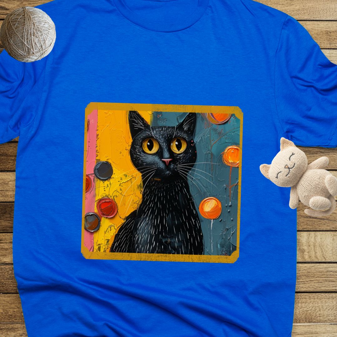 Oil Paint Like Cat #1 Unisex Soft-Style Cotton T-Shirt – Lightweight, Comfortable, and Sustainable