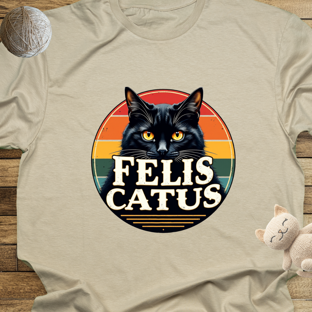 Felis Catus Unisex Soft-Style Cotton T-Shirt – Lightweight, Comfortable, and Sustainable