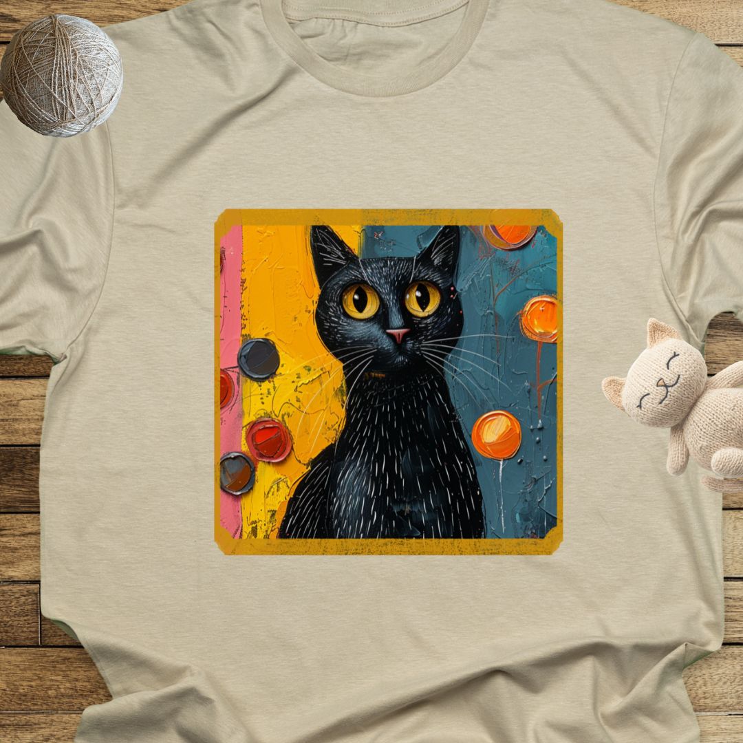 Oil Paint Like Cat #1 Unisex Soft-Style Cotton T-Shirt – Lightweight, Comfortable, and Sustainable