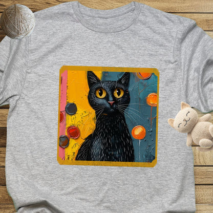 Oil Paint Like Cat #1 Unisex Soft-Style Cotton T-Shirt – Lightweight, Comfortable, and Sustainable