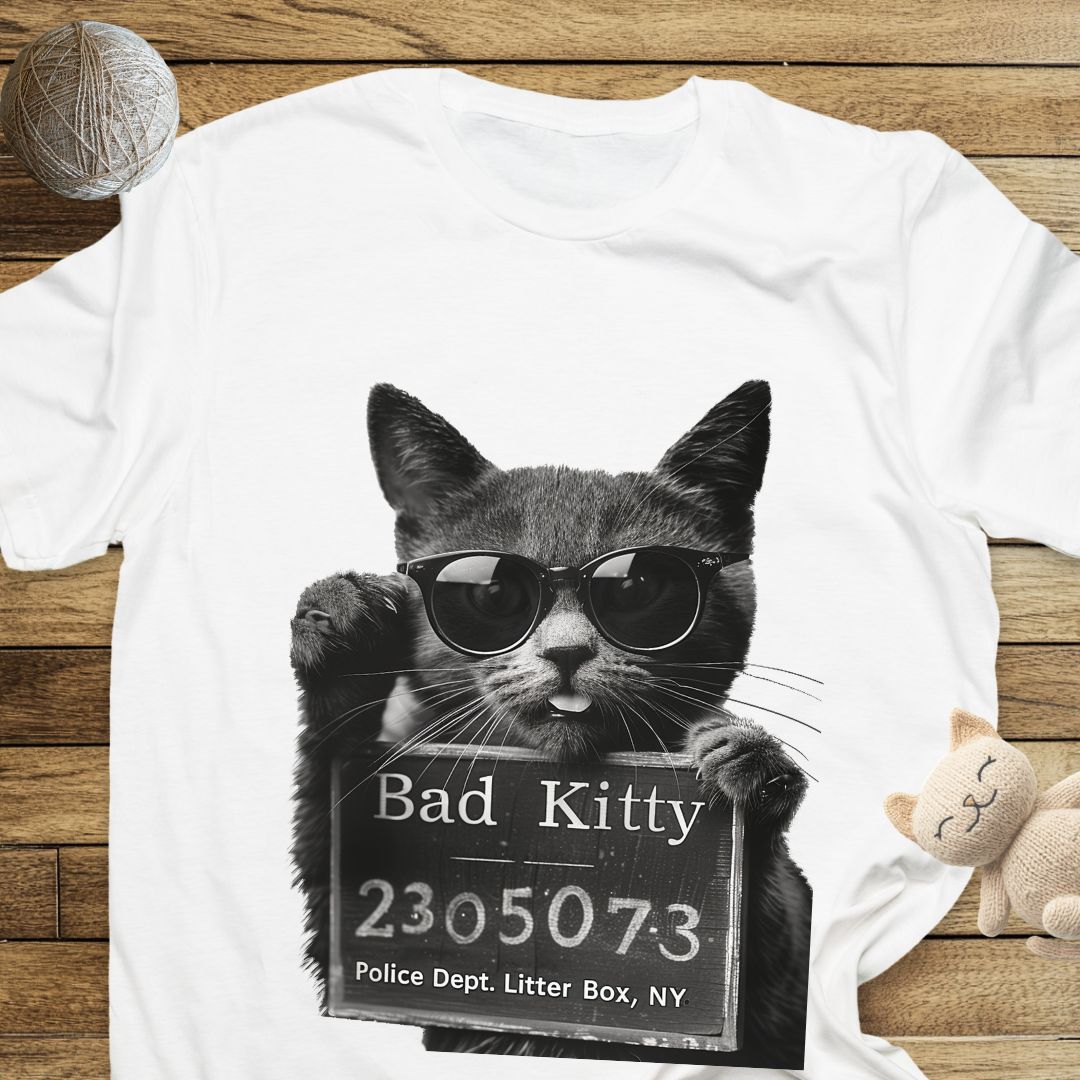 Bad Kitty Unisex Soft-Style Cotton T-Shirt – Lightweight, Comfortable, and Sustainable