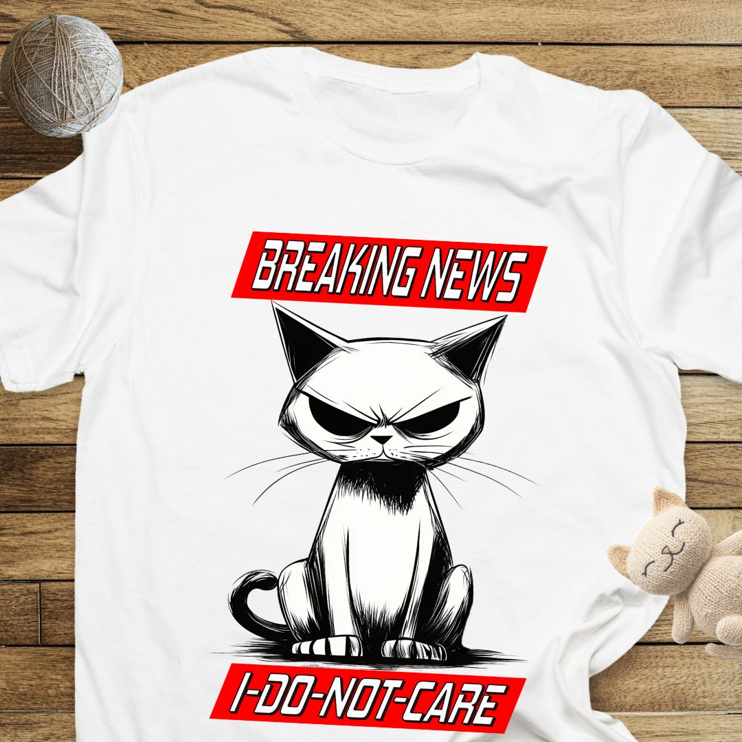 Breaking News Unisex Soft-Style Cotton T-Shirt – Lightweight, Comfortable, and Sustainable